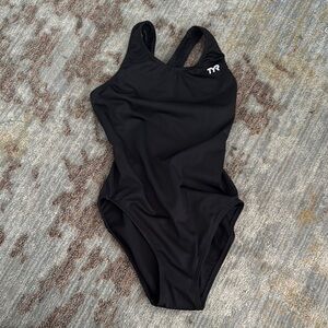 TYR Black One Piece Racerback Swimsuit
